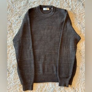 Buck Mason SEAFARER COTTON RIB CREW in Brown